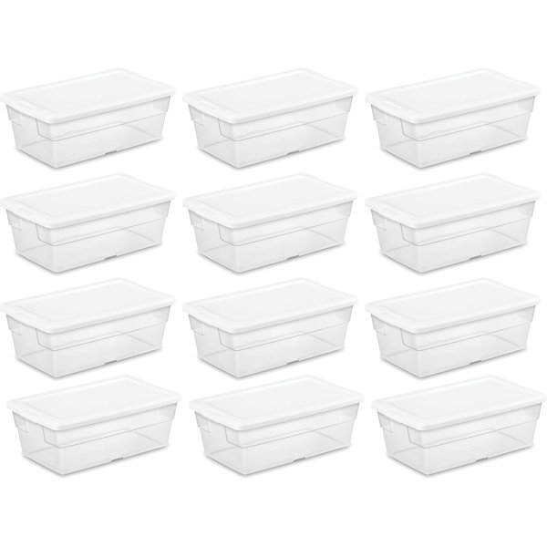 Sterilite clear shoe discount boxes